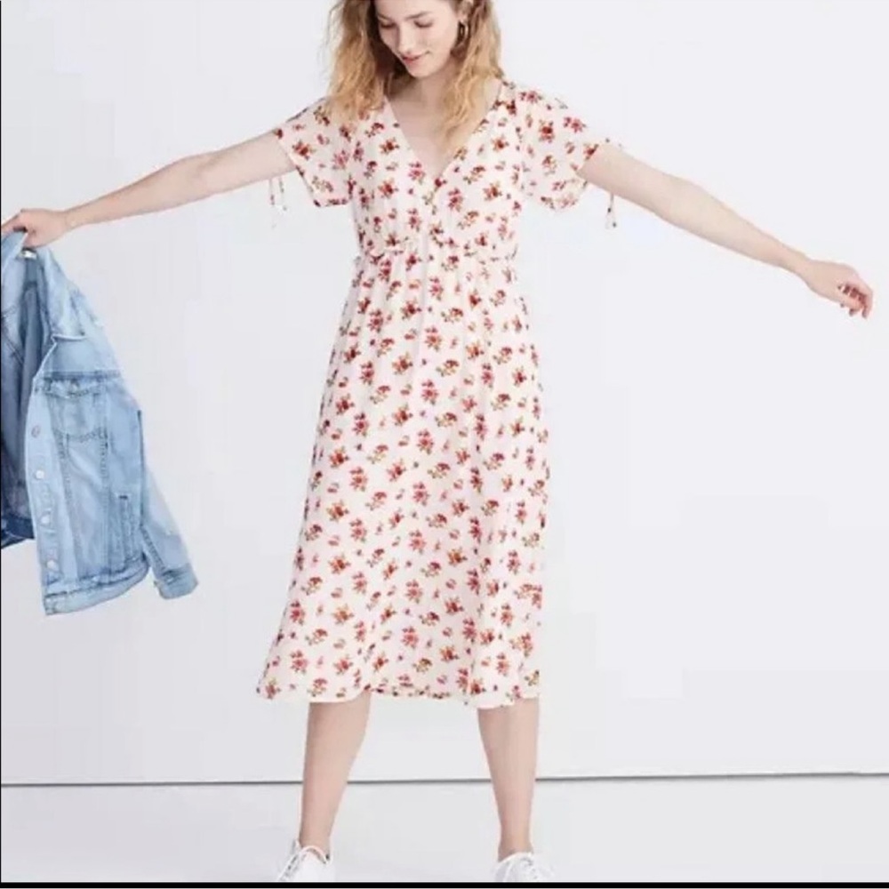 Madewell Floral Midi Dress